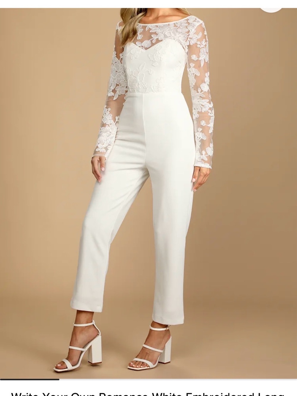 Lulus White Jumpsuit